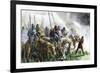 English Army on the Morning of Battle at Agincourt, Hundred Years' War, 1415-null-Framed Giclee Print