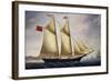 English Barquentine Sea Breeze Leaving Port of Livorno, 1864-null-Framed Giclee Print