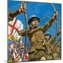 English Bowmen at Agincourt, 25th October 1415-null-Mounted Giclee Print