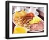 English Breakfast: Bacon, Scrambled Egg, Sausages, Beans Etc.-null-Framed Photographic Print