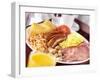 English Breakfast: Bacon, Scrambled Egg, Sausages, Beans Etc.-null-Framed Photographic Print