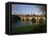 English Bridge, Shrewsbury, Shropshire, England, United Kingdom-Christina Gascoigne-Framed Stretched Canvas