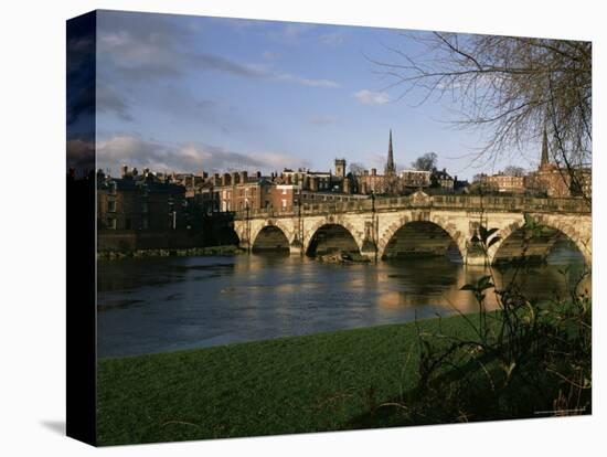English Bridge, Shrewsbury, Shropshire, England, United Kingdom-Christina Gascoigne-Stretched Canvas