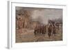 English Brigade Entering Village of Neuve Chapelle, Near Calais, after Clashes of March 1915-null-Framed Giclee Print