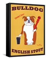 English Bulldog 2-Ken Bailey-Framed Stretched Canvas