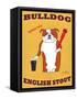 English Bulldog 2-Ken Bailey-Framed Stretched Canvas