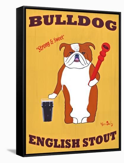 English Bulldog 2-Ken Bailey-Framed Stretched Canvas