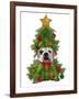 English Bulldog, Christmas Tree Costume-Fab Funky-Framed Art Print