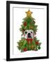 English Bulldog, Christmas Tree Costume-Fab Funky-Framed Art Print