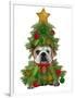 English Bulldog, Christmas Tree Costume-Fab Funky-Framed Art Print