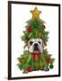 English Bulldog, Christmas Tree Costume-Fab Funky-Framed Art Print