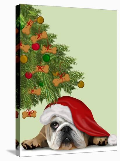 English Bulldog, Cookie Tree-Fab Funky-Stretched Canvas