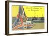 English Bulldog on Union Jack-null-Framed Art Print