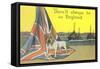 English Bulldog on Union Jack-null-Framed Stretched Canvas