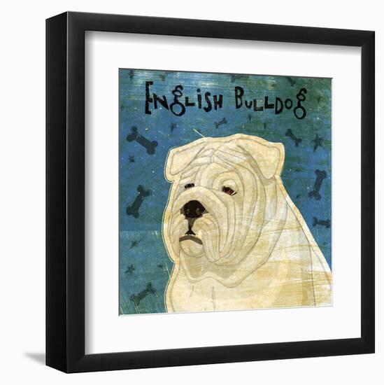 English Bulldog (square)-John W^ Golden-Framed Art Print