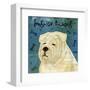 English Bulldog (square)-John W^ Golden-Framed Art Print