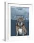 English Bulldog with Stonehenge-Barruf-Framed Art Print