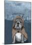 English Bulldog with Stonehenge-Barruf-Mounted Art Print