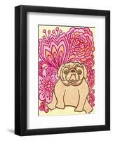 English Bulldog-My Zoetrope-Framed Art Print