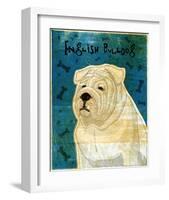 English Bulldog-John W^ Golden-Framed Art Print