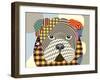 English Bulldog-Adefioye Lanre-Framed Giclee Print