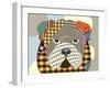 English Bulldog-Adefioye Lanre-Framed Giclee Print