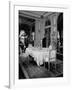 English Butler Giving Last Minute Instructions to the First Footman-null-Framed Photographic Print