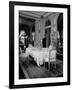 English Butler Giving Last Minute Instructions to the First Footman-null-Framed Photographic Print