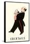 English Butler with Martini Shaker-null-Framed Stretched Canvas