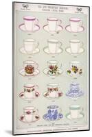 English China Tea and Breakfast Services-null-Mounted Art Print