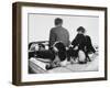 English Cocker Freckles on Campaign Trail in Indiana with Robert F. Kennedy and Son, Michael-Bill Eppridge-Framed Photographic Print