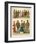 English Costume 1450-1500-Albert Kretschmer-Framed Giclee Print