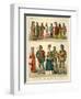 English Costume 1450-1500-Albert Kretschmer-Framed Giclee Print