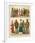 English Costume 1450-1500-Albert Kretschmer-Framed Giclee Print