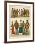 English Costume 1450-1500-Albert Kretschmer-Framed Giclee Print