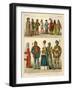 English Costume 1450-1500-Albert Kretschmer-Framed Giclee Print