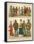 English Costume 1450-1500-Albert Kretschmer-Framed Stretched Canvas