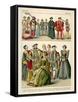 English Costume 1500-1550-Albert Kretschmer-Framed Stretched Canvas