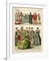 English Costume 1500-1550-Albert Kretschmer-Framed Giclee Print