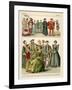 English Costume 1500-1550-Albert Kretschmer-Framed Giclee Print