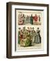 English Costume 1500-1550-Albert Kretschmer-Framed Giclee Print