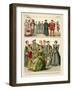 English Costume 1500-1550-Albert Kretschmer-Framed Giclee Print