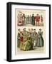 English Costume 1500-1550-Albert Kretschmer-Framed Giclee Print