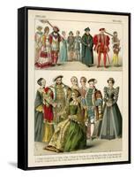 English Costume 1500-1550-Albert Kretschmer-Framed Stretched Canvas