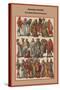 English Costume First Half of the XV Century-Friedrich Hottenroth-Stretched Canvas
