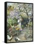 English Cottage Garden-William Stephen Coleman-Framed Stretched Canvas