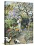 English Cottage Garden-William Stephen Coleman-Stretched Canvas