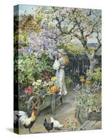 English Cottage Garden-William Stephen Coleman-Stretched Canvas