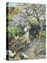 English Cottage Garden-William Stephen Coleman-Stretched Canvas