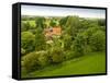 English Cottage in the Countryside-Tim Kahane-Framed Stretched Canvas